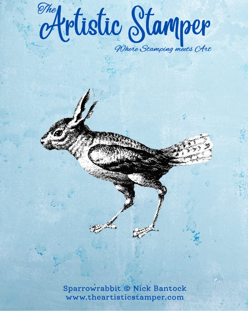 Nick Bantock Cling Rubber Stamp: Sparrowrabbit