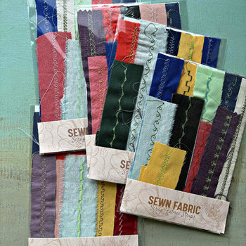 Stitched Fabric Strips Pack: Colorful