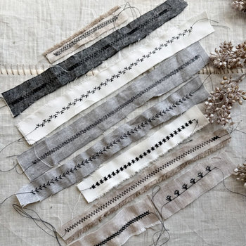 Stitched Fabric Strips Pack