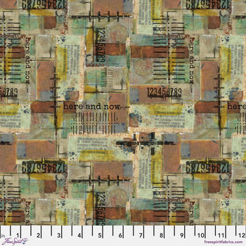FreeSpirit On Your Mark Fabric 1/2 Yard Cut: Here and Now
