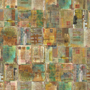 FreeSpirit On Your Mark Fabric 1/2 Yard Cut: Page by Page