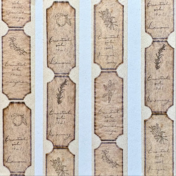 Papier Platz Washi Tape: Oil Label Beige
