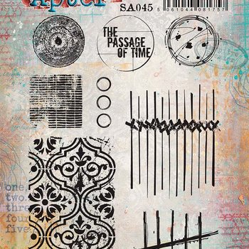 PaperArtsy 45 Cling Rubber Stamp Set