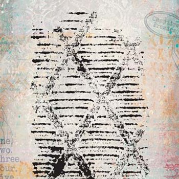 PaperArtsy Mini Cling Rubber Stamp: 024