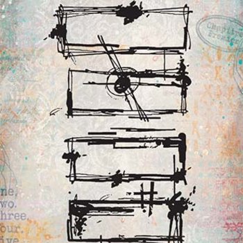 PaperArtsy Mini Cling Rubber Stamp: 030