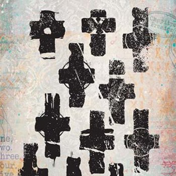 PaperArtsy Mini Cling Rubber Stamp: 040