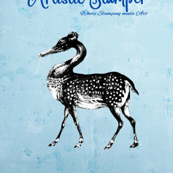 Nick Bantock Cling Rubber Stamp: Long Beaked Deer
